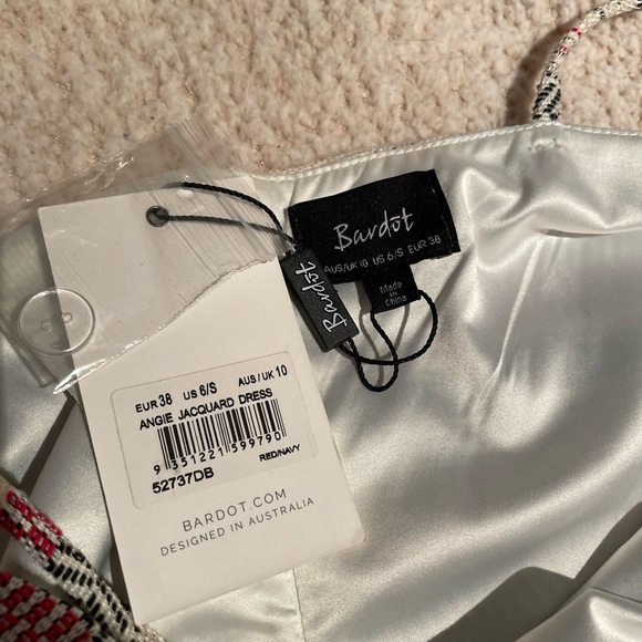 BARDOT AngieJacquard Mini Dress Size 6 - Picture 7 of 10